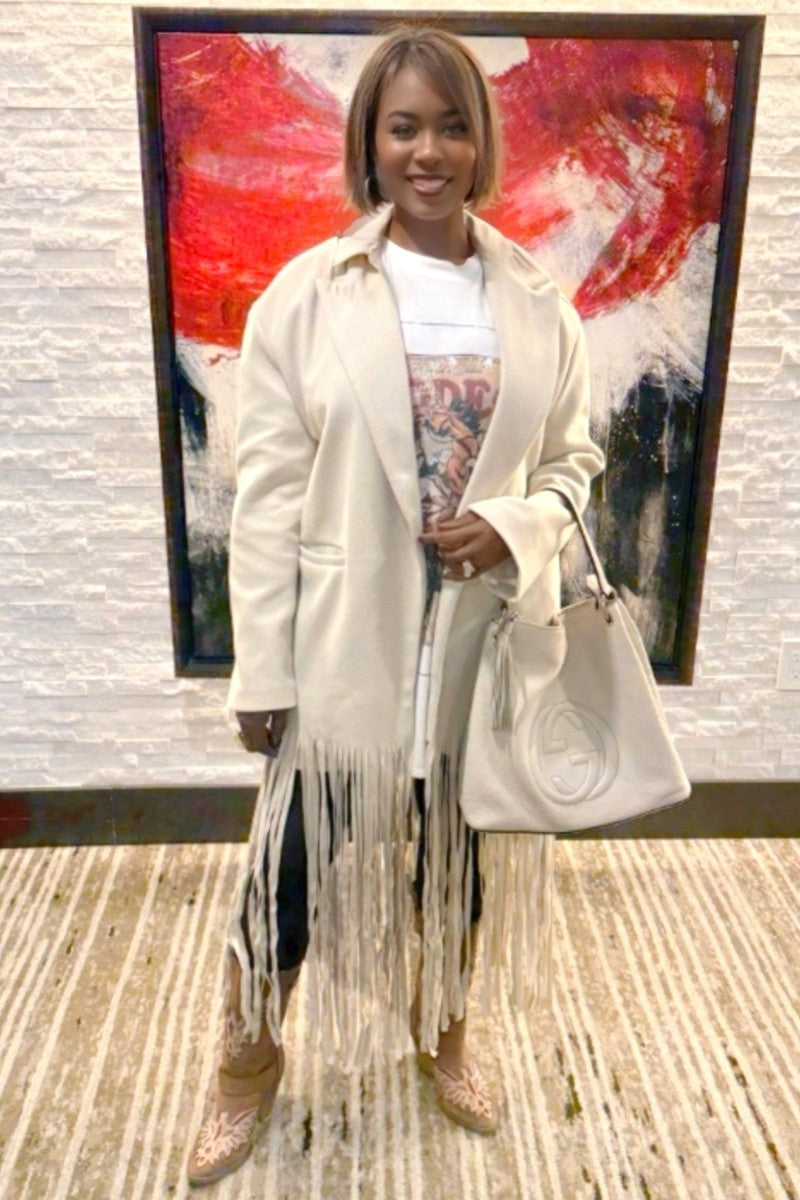 Halo Fringe Coat