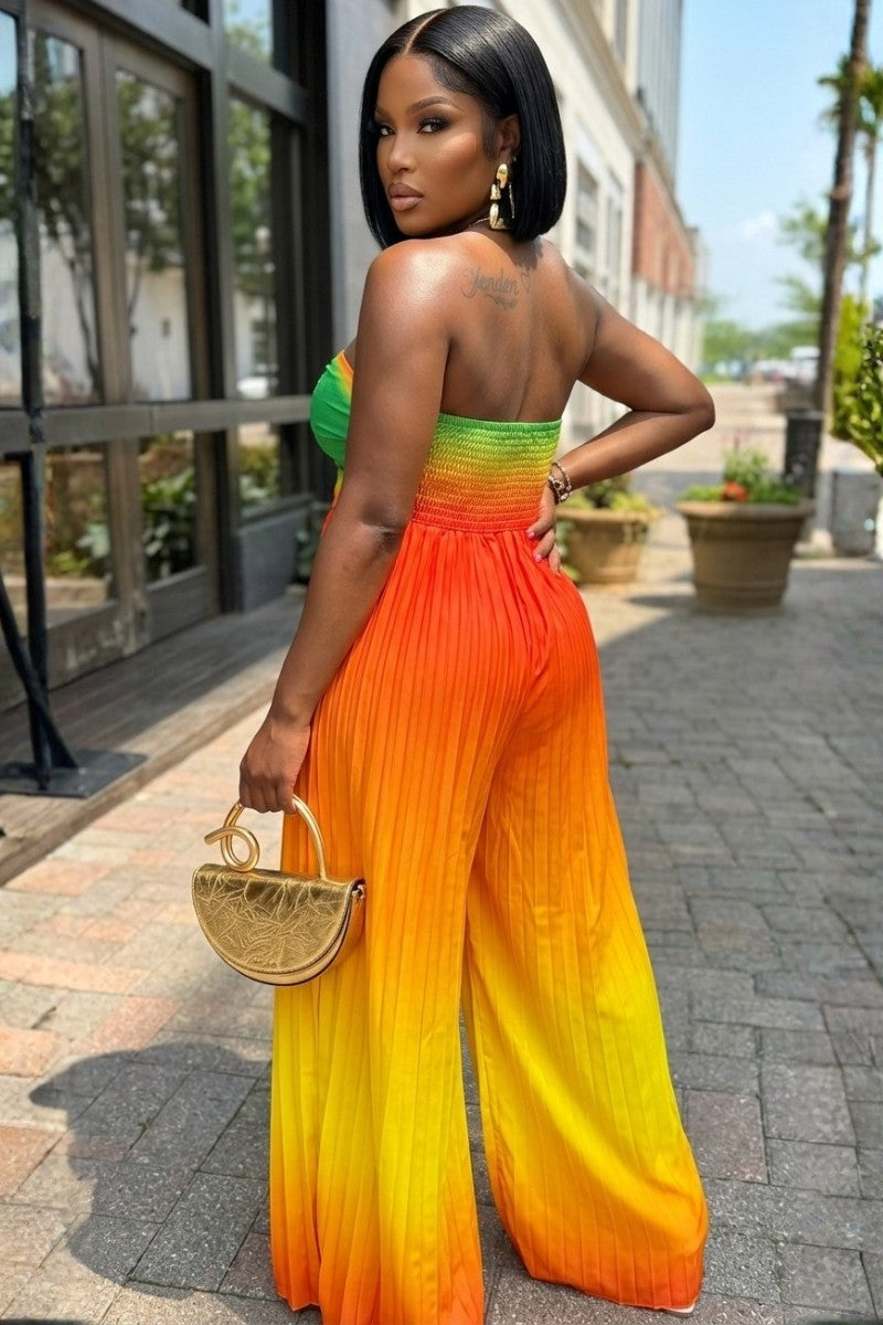 ANIA GREEN AND ORANGE JUMPSUIT
