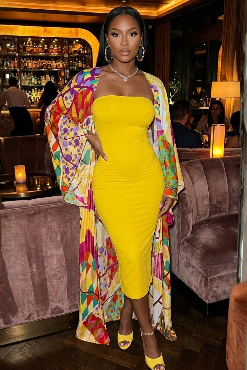 Yellow tube Dress