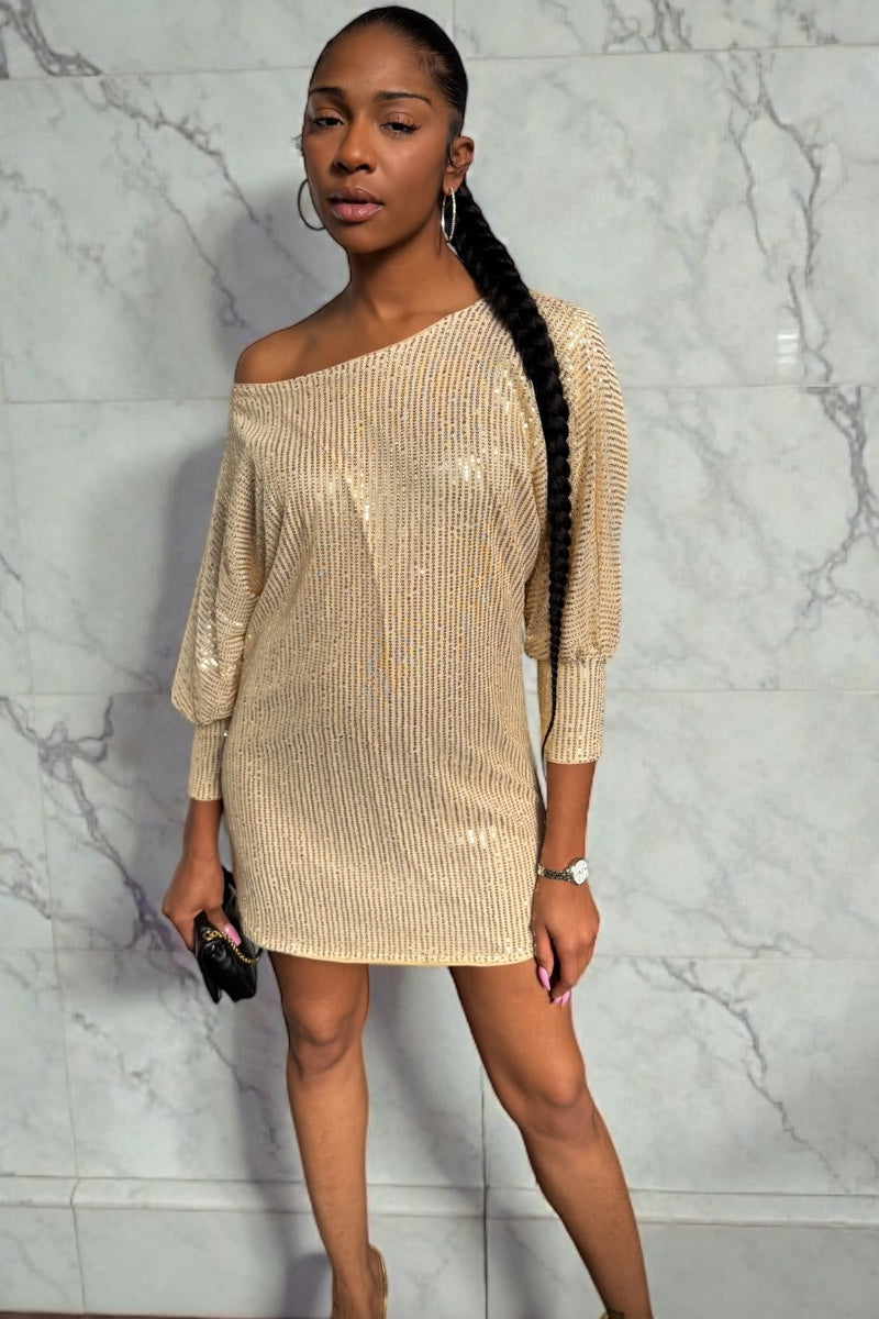 Surprise Gold Part Dress