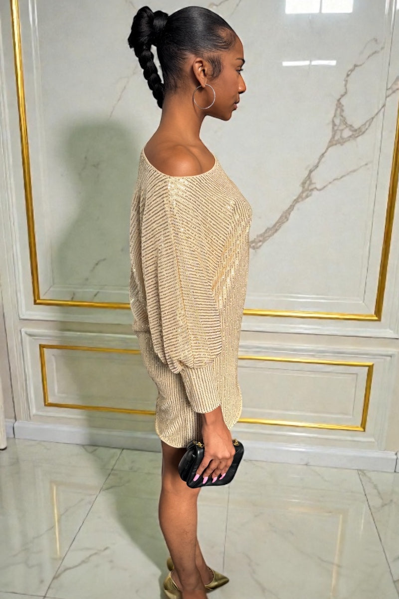 Surprise Gold Part Dress