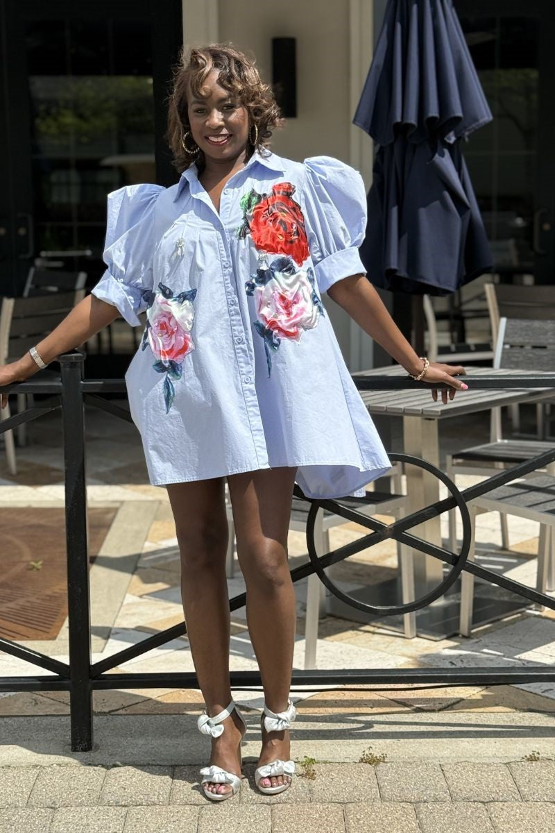 Pretty Pam Button Up Dress