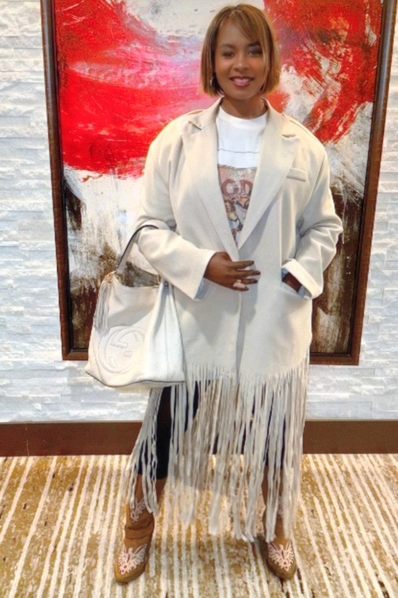 Halo Fringe Coat
