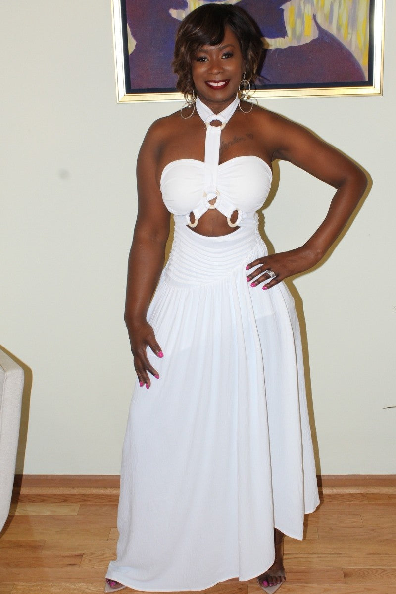 Chance 2 Piece Skirt Set White