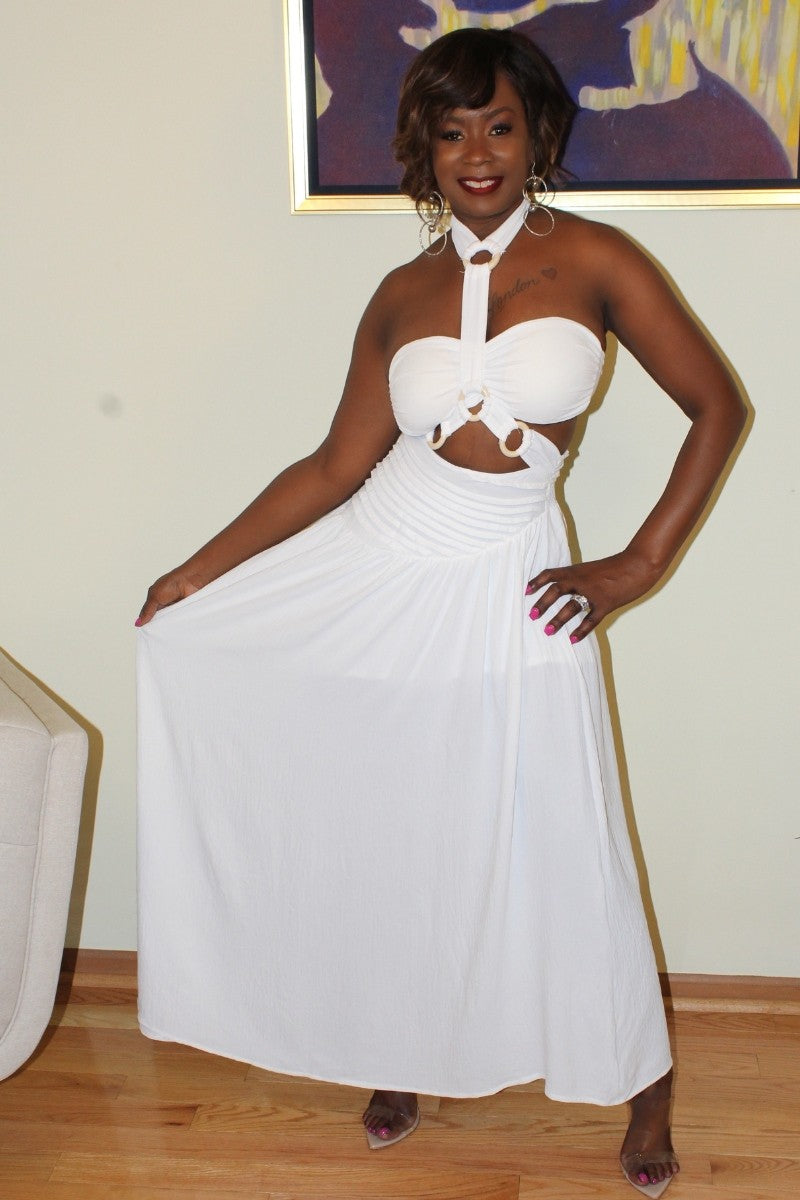 Chance 2 Piece Skirt Set White