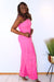 Playdate Pink Cargo Wide Leg Jumpsuit