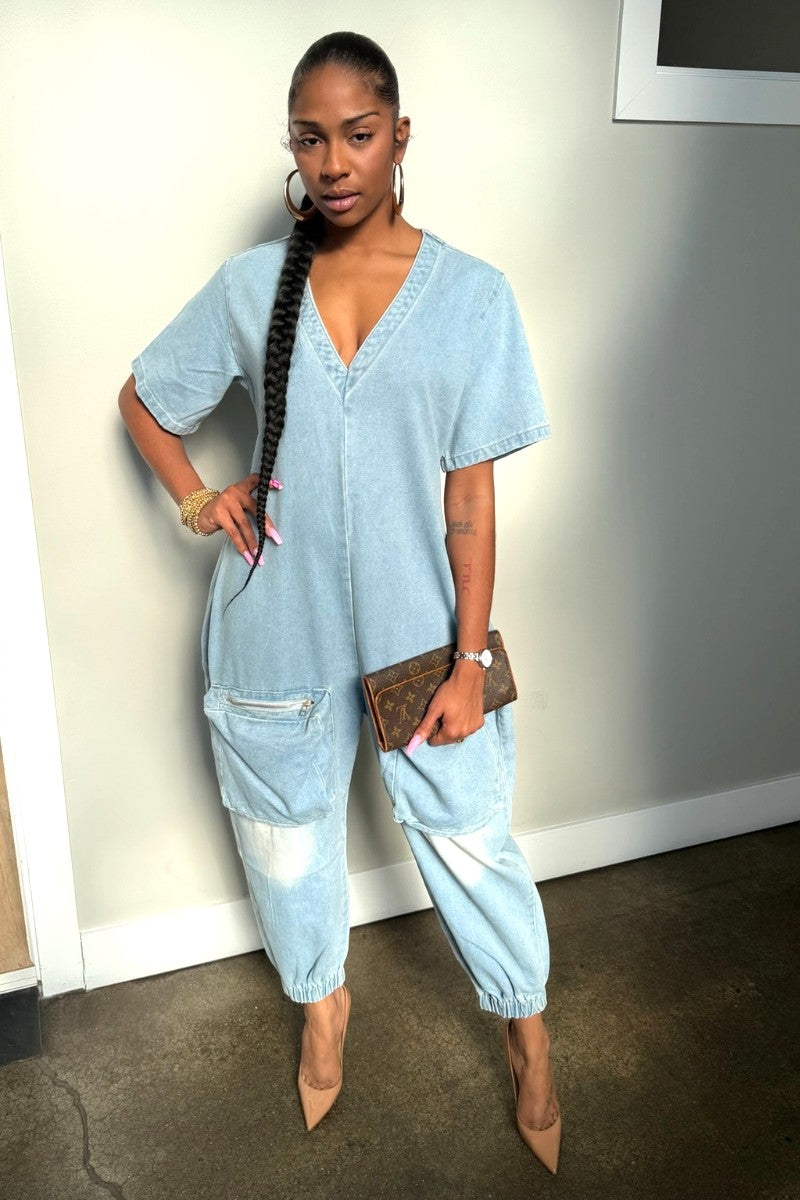 Cozy Denim Jumpsuit