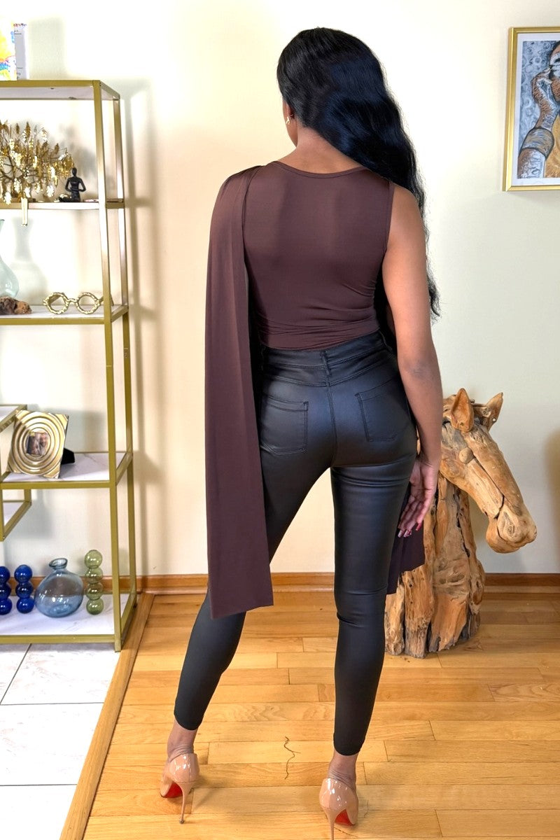 Brownie Cape Bodysuit