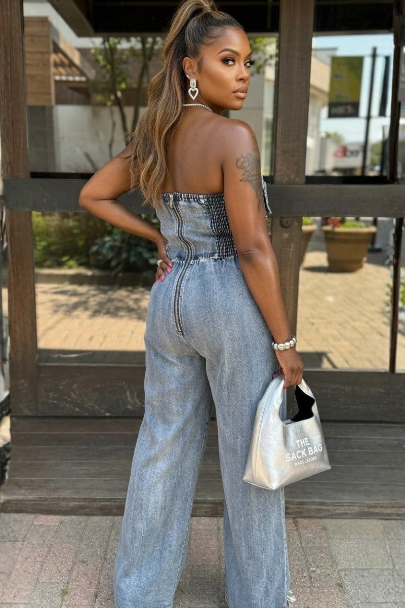 BUCKLES AND BANDS JUMPSUIT