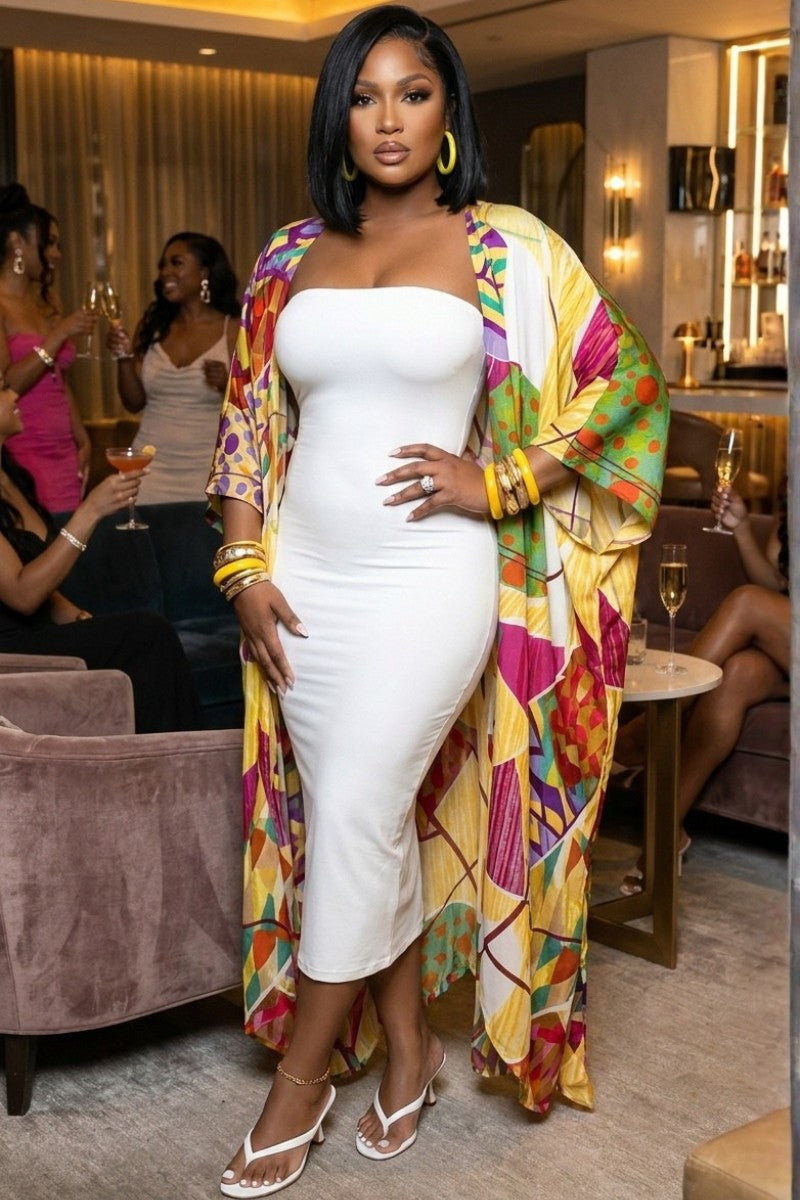 white tube dress