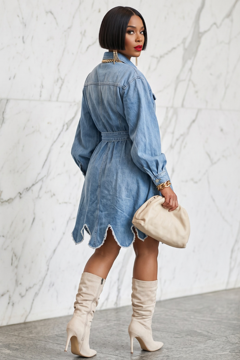 Destiny Denim Dress (PRE ORDER)