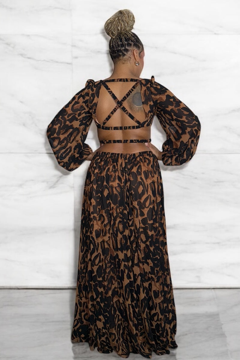 Kitty Leopard Dress