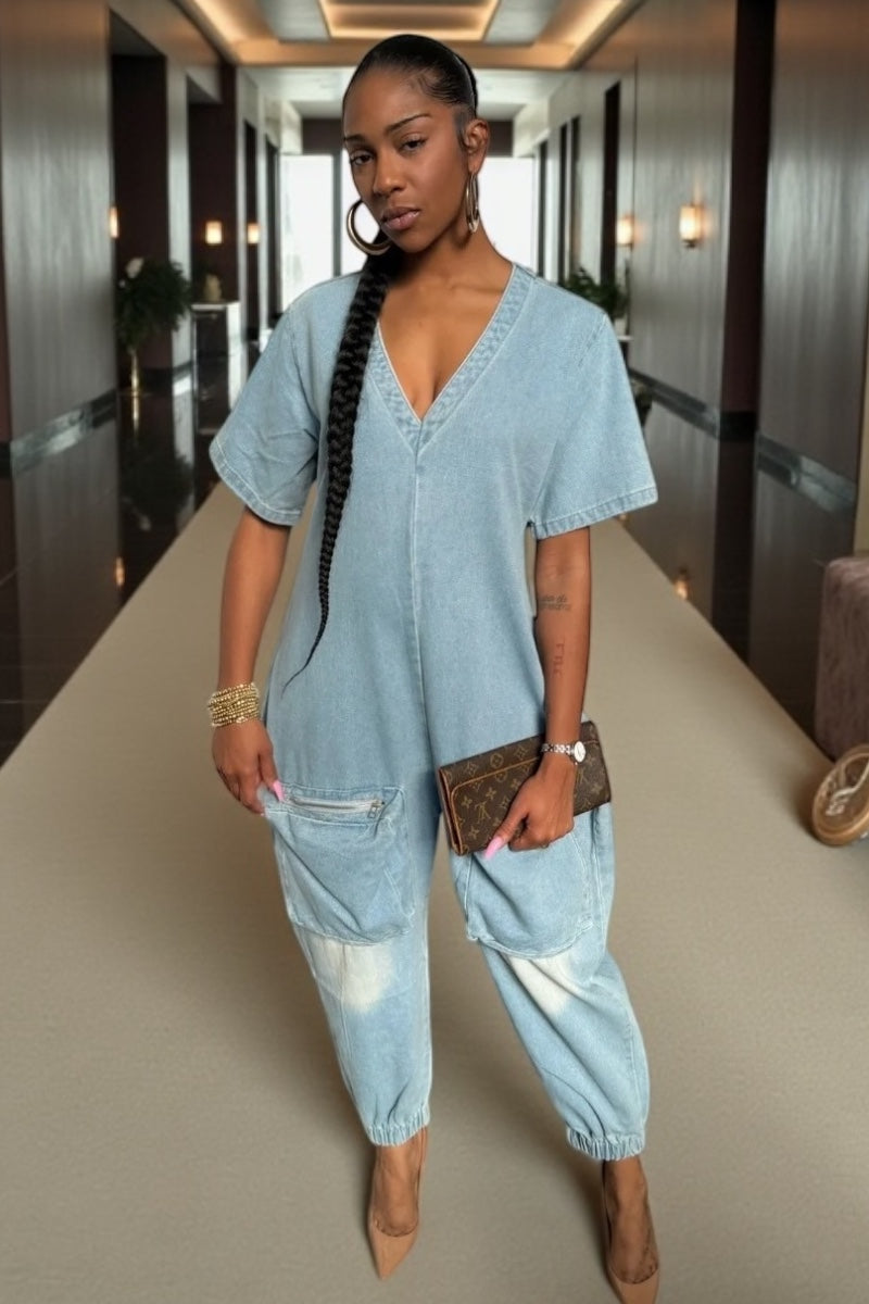 Cozy Denim Jumpsuit