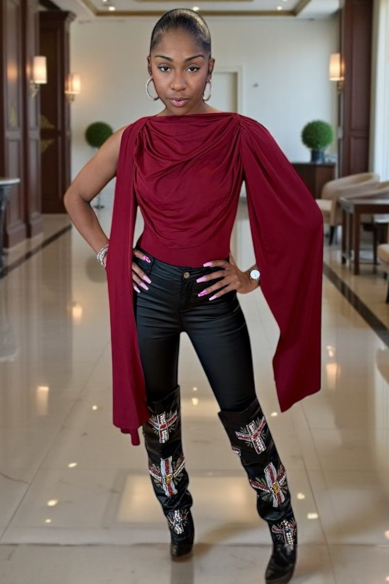 Cranberry Cape Bodysuit