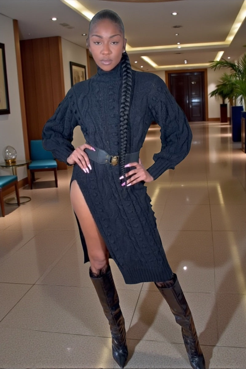 Midnight Sweater Dress
