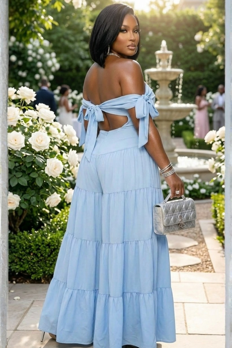baby blu jumpsuit