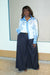Sky Button Up Blouse