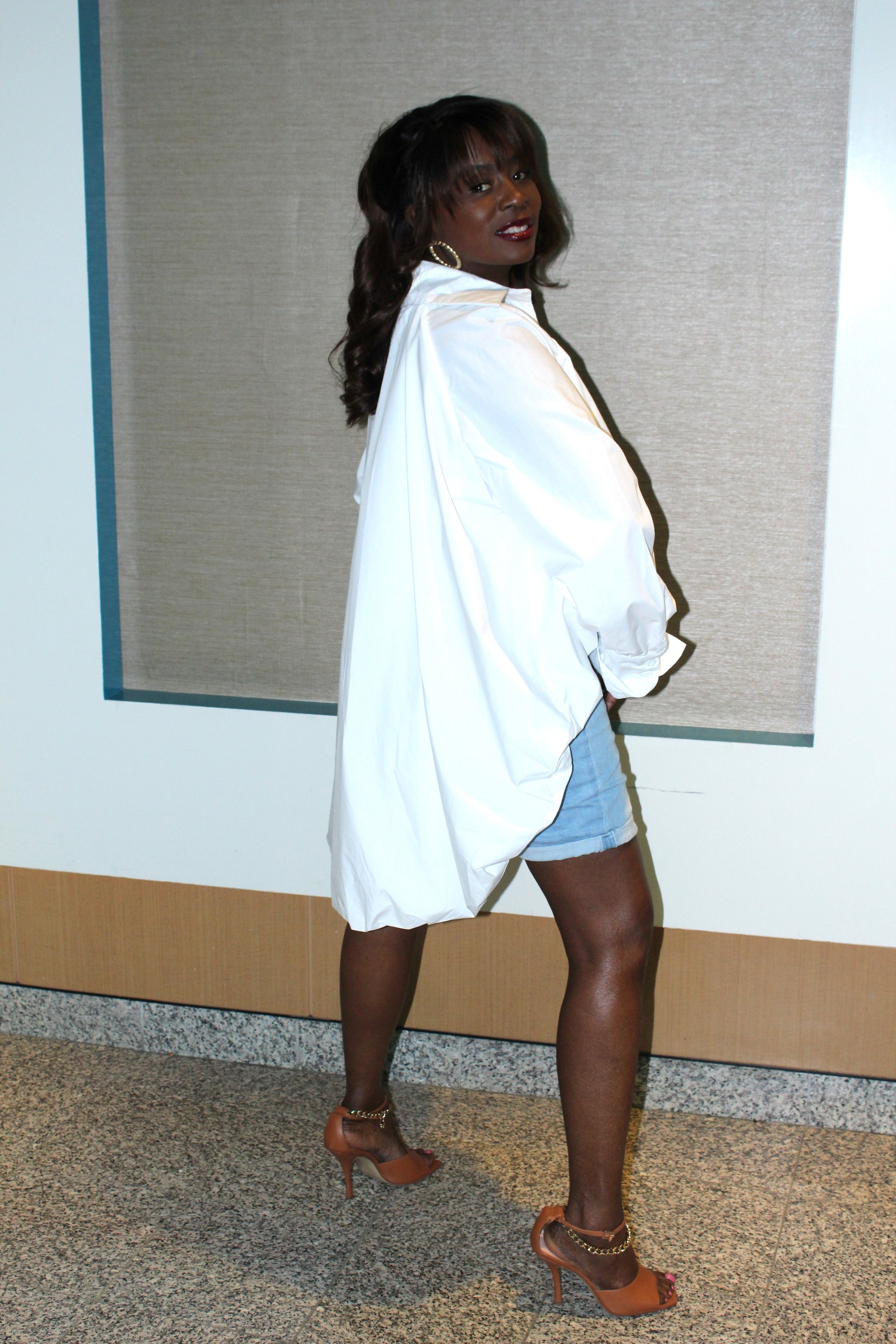 Ghost Long Sleeve Pull Over Top