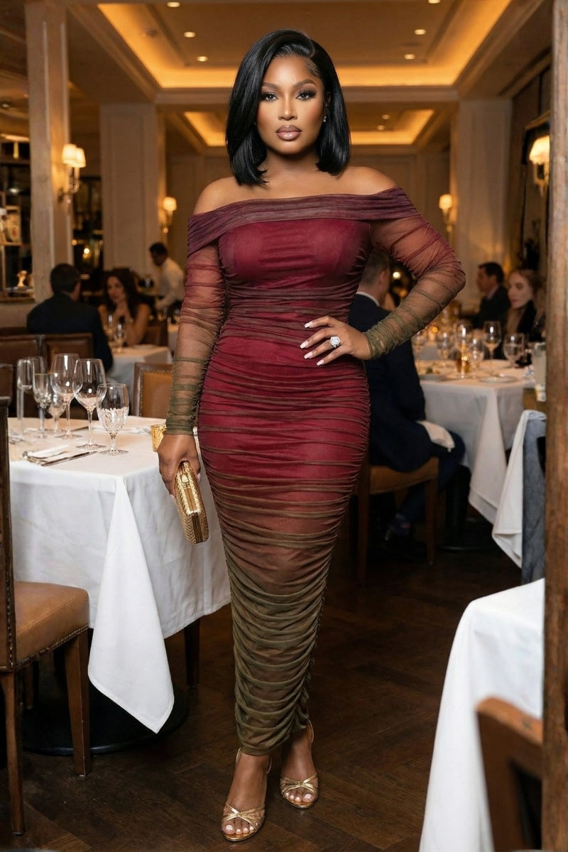 Rhapsody Olive Dress