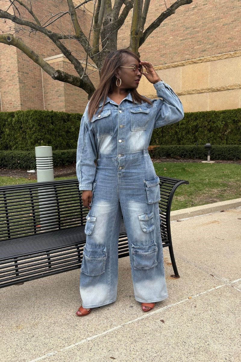 Bliss Denim Jumpsuit