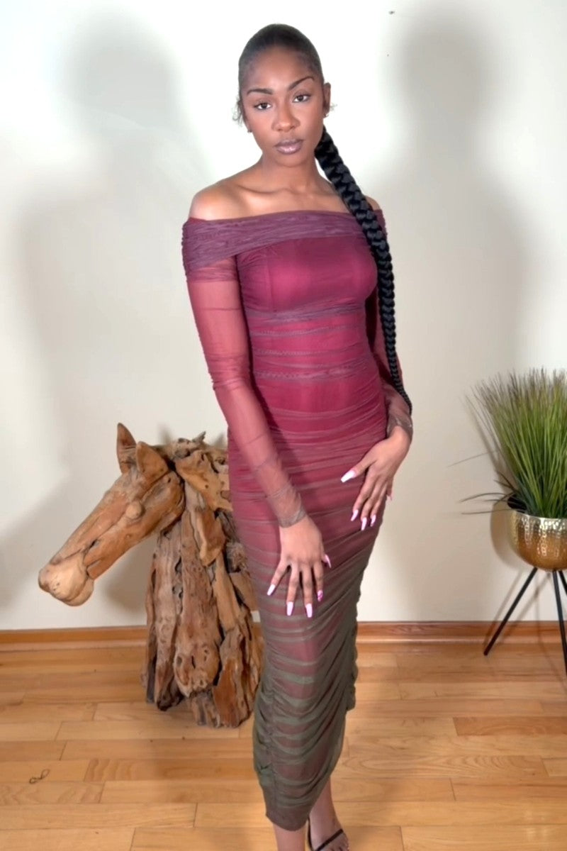 Rhapsody Olive Dress