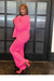 Gina Pink Knit Set