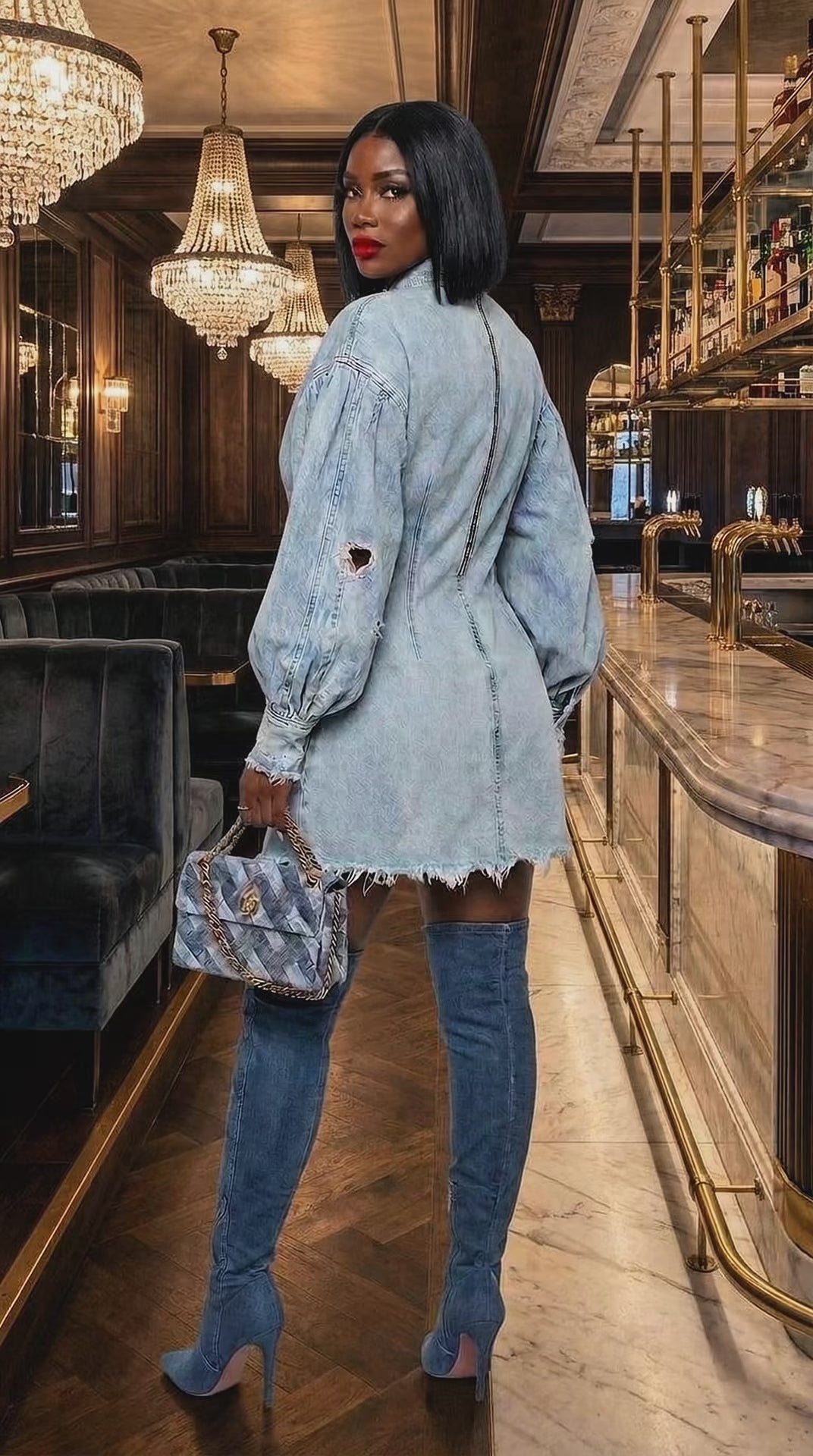BABY BOO DENIM DRESS
