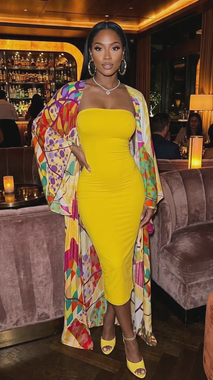 Yellow tube Dress