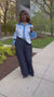 Sky Button Up Blouse
