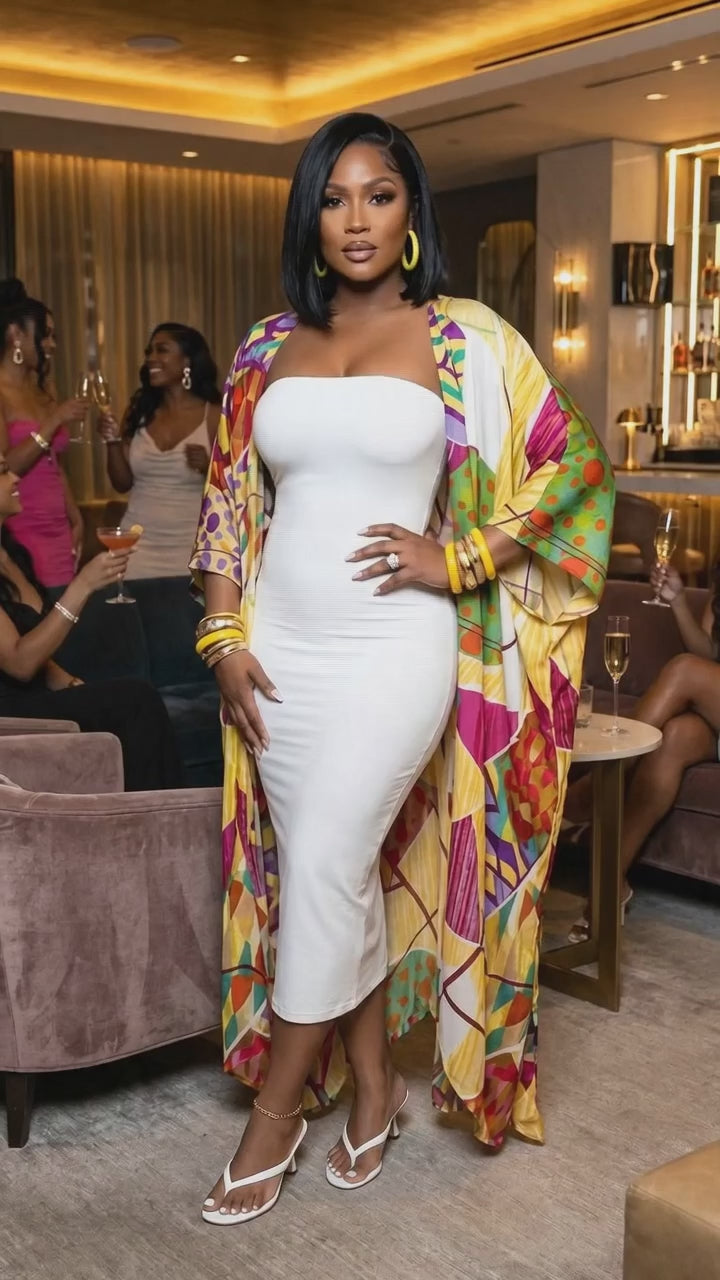 white tube dress