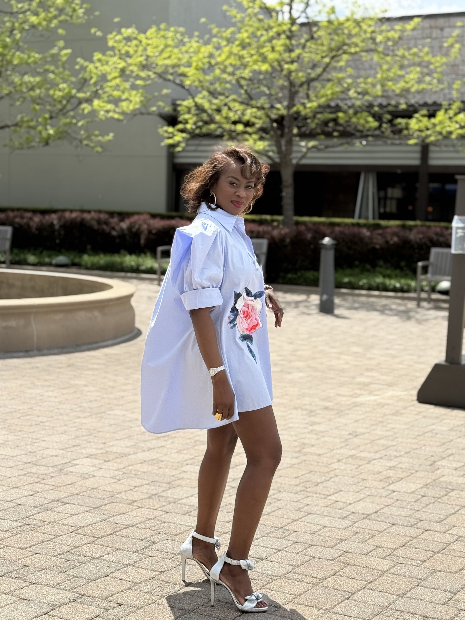 Pretty Pam Button Up Dress